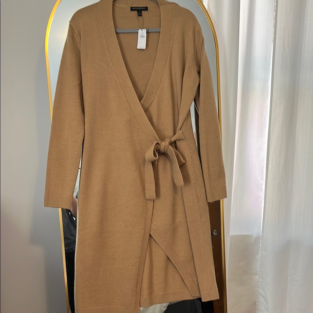 Tan Wrap Cardigan